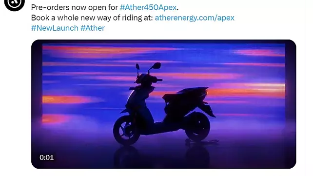Ather 450 Apex Bookings Open
